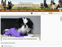 Tablet Screenshot of germanshepherds.com